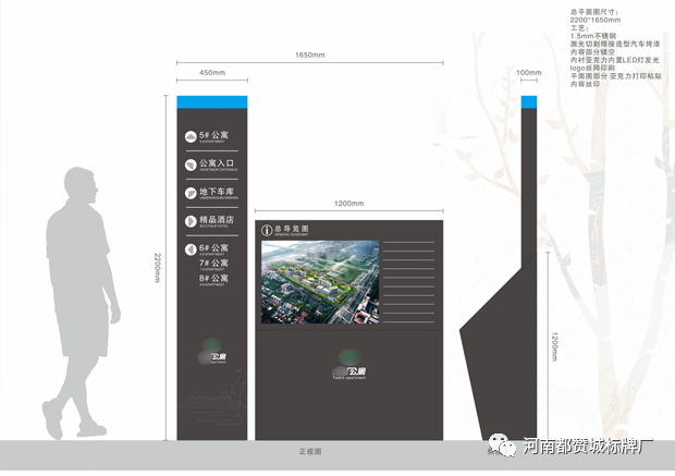 某房地产小区公寓标识标牌设计方案