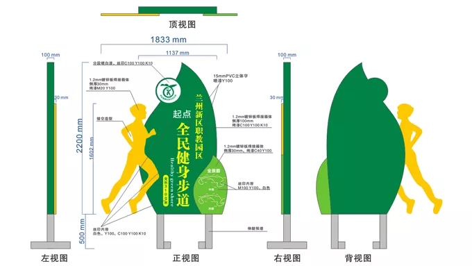 健身步道标识标牌系统设计方案