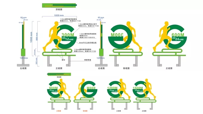 健身步道标识标牌系统设计方案