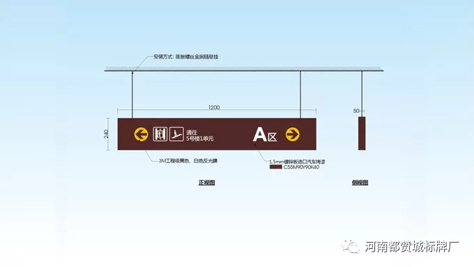 某房地产住宅小区标识标牌设计方案 地下停车场