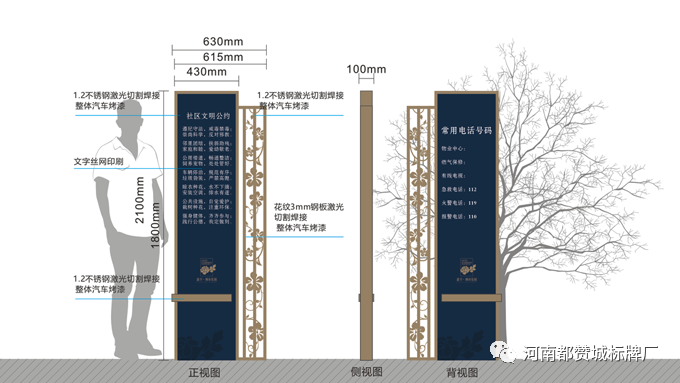 小区标识标牌设计方案