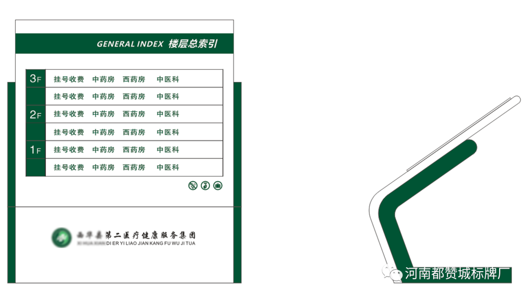 某医院标识标牌设计方案+效果图