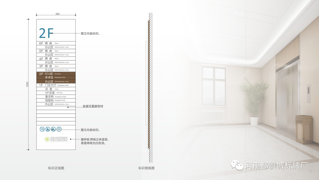 某老年病医院标识导视设计方案