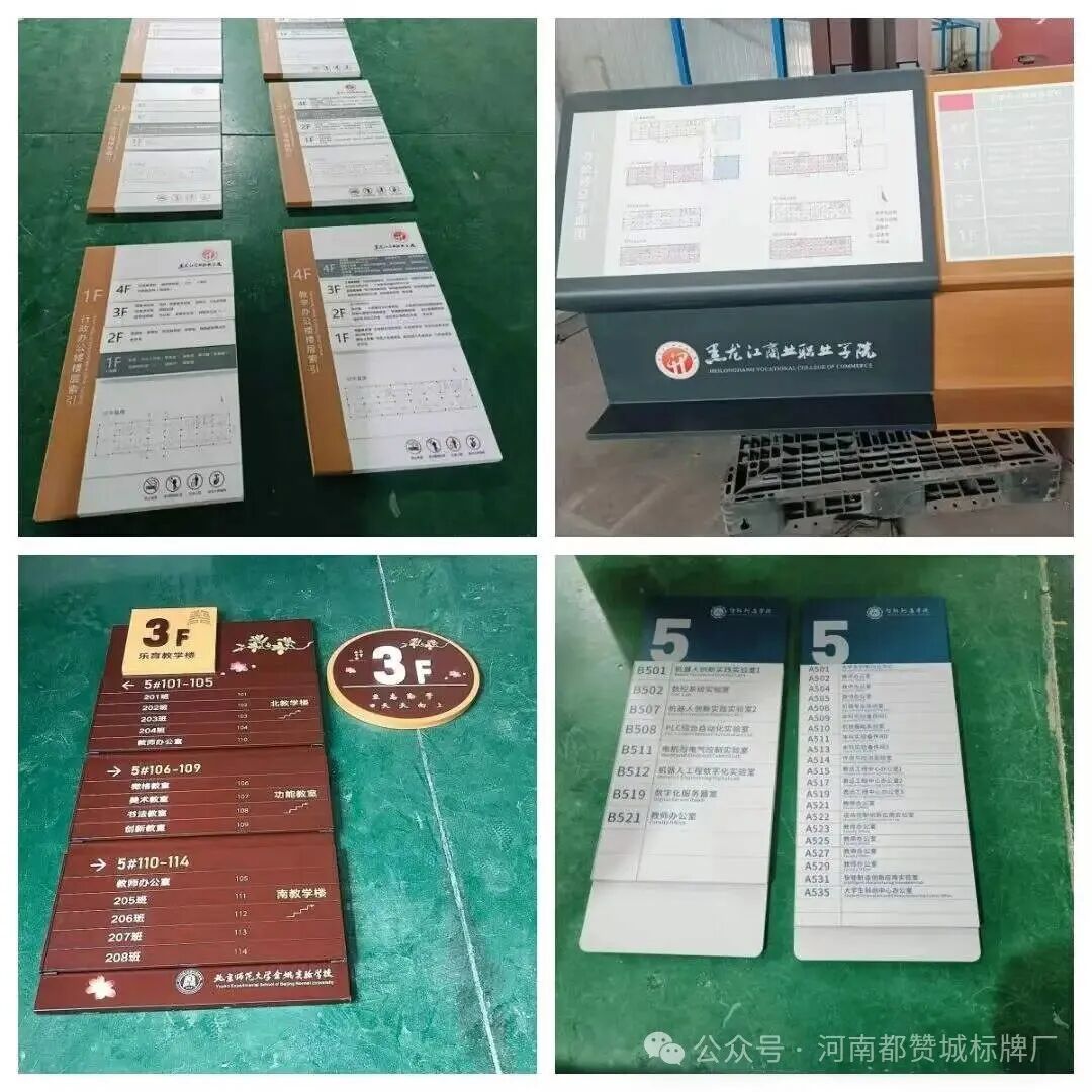楼层索引牌指示牌+总平面图总索引制作案例