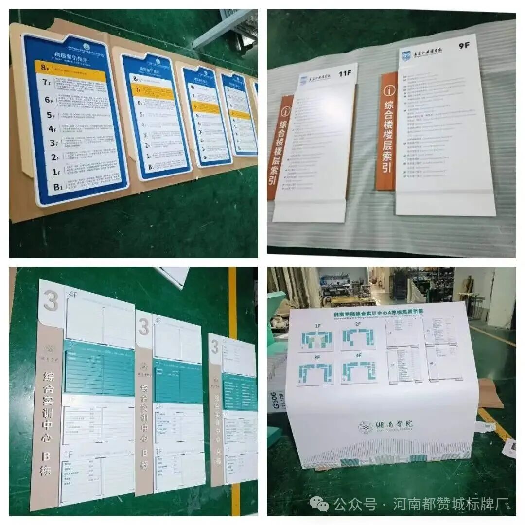 楼层索引牌指示牌+总平面图总索引制作案例