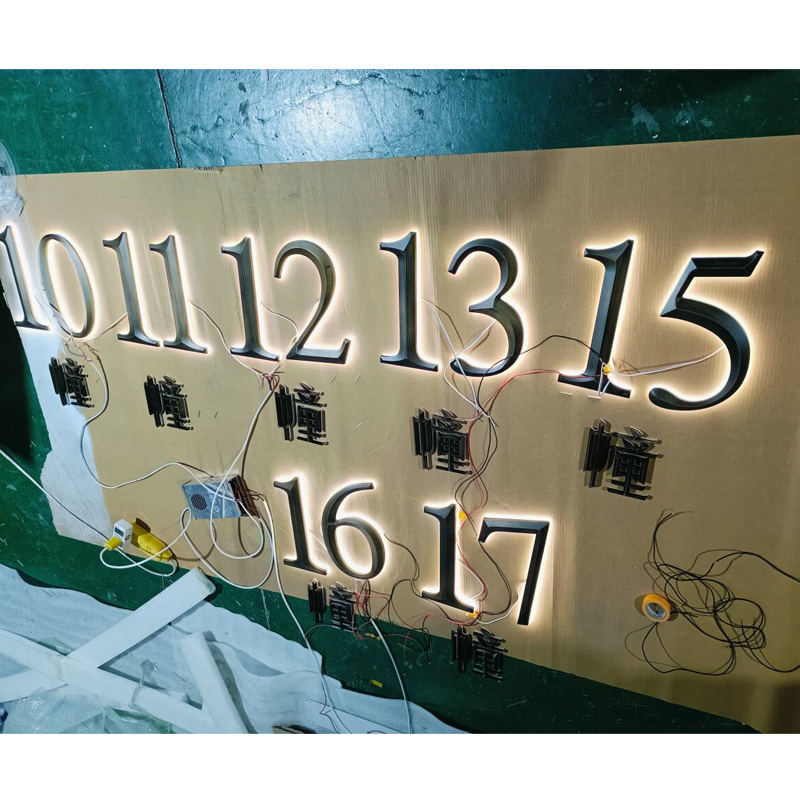 金属三维立体字制作厂家 不锈钢立体浮雕字 铝板雕刻三维字 亚克力发光广告字加工定制