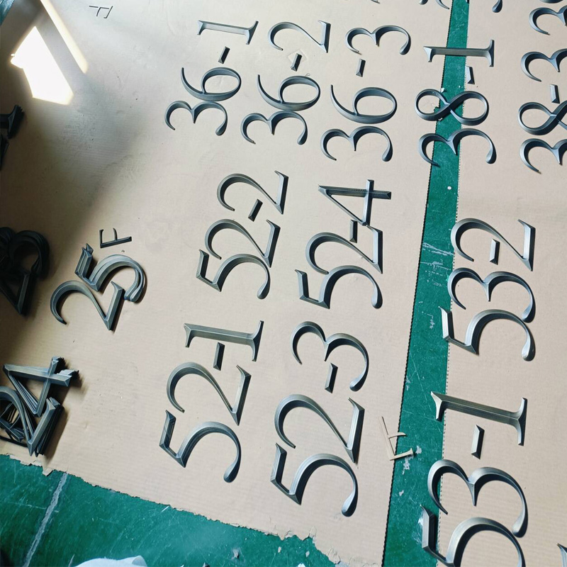 金属三维立体字制作厂家 不锈钢立体浮雕字 铝板雕刻三维字 亚克力发光广告字加工定制